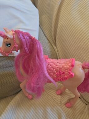 Pink Unicorn Dress-Up Pony for Kids - Pink